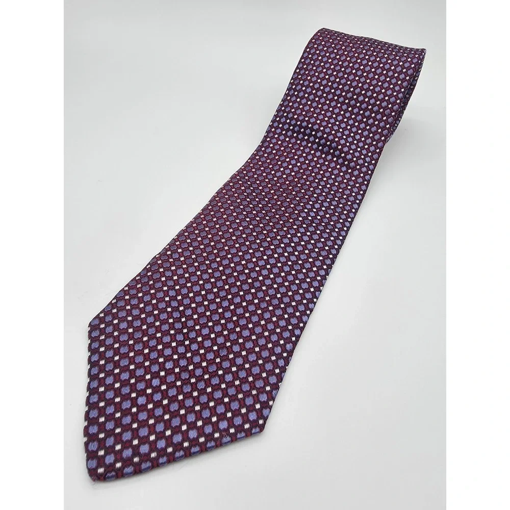 Dion Heritage Multicolor 100% Italian Silk Made in Canada Neck Tie 58